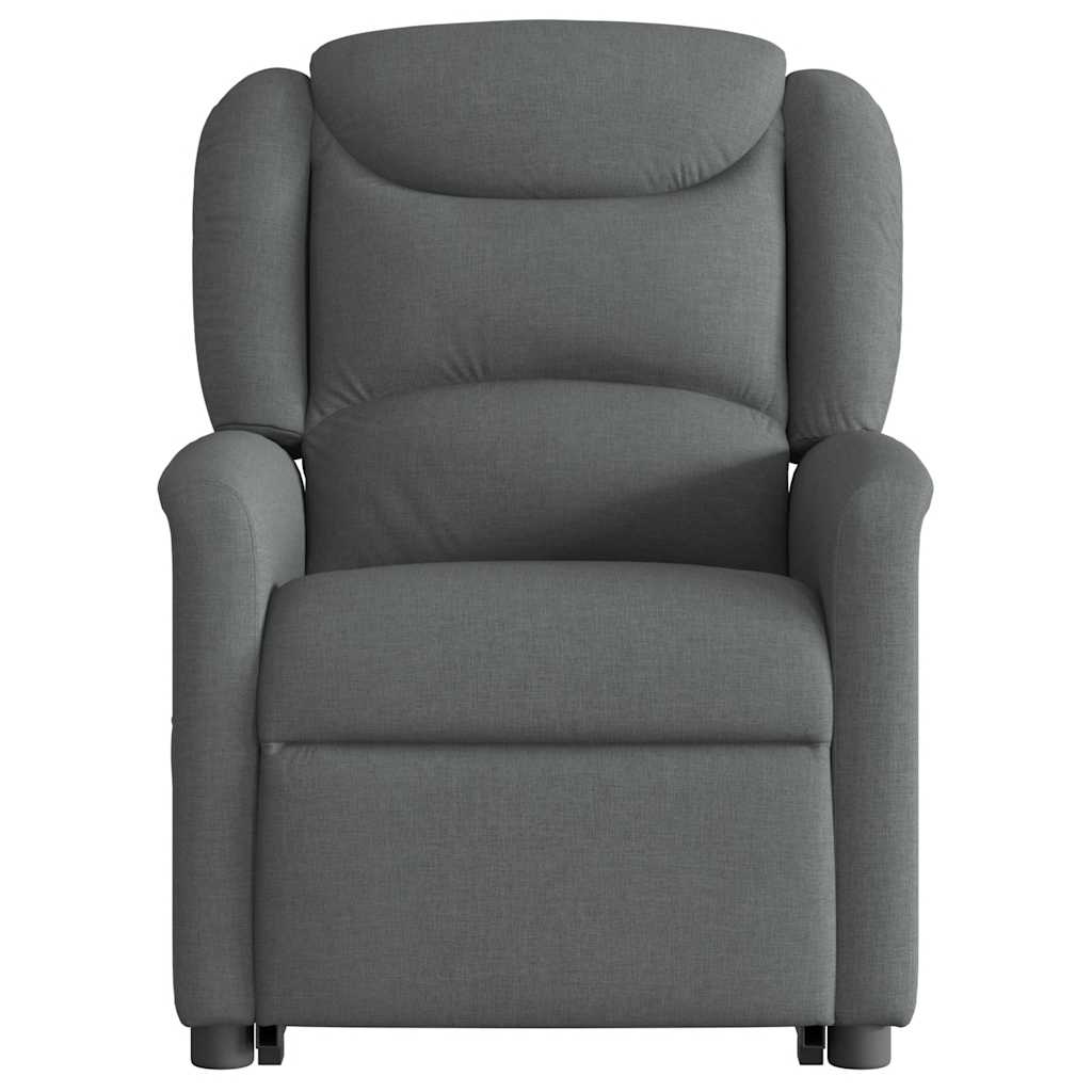 Poltrona Alzapersona Reclinabile Elettrica Grigio Scuro Tessuto | homemem39