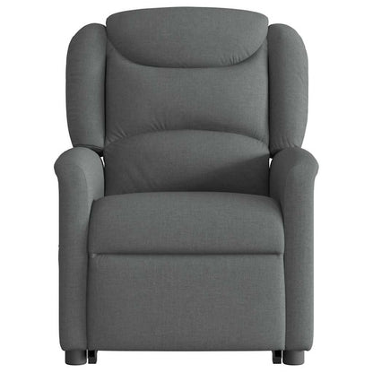 Poltrona Alzapersona Reclinabile Elettrica Grigio Scuro Tessuto | homemem39