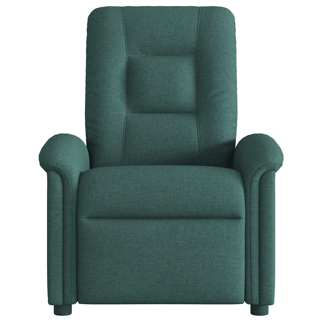 Poltrona Elettrica Reclinabile Verde Scuro in Tessuto | homemem39