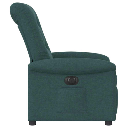Poltrona Elettrica Reclinabile Verde Scuro in Tessuto | homemem39