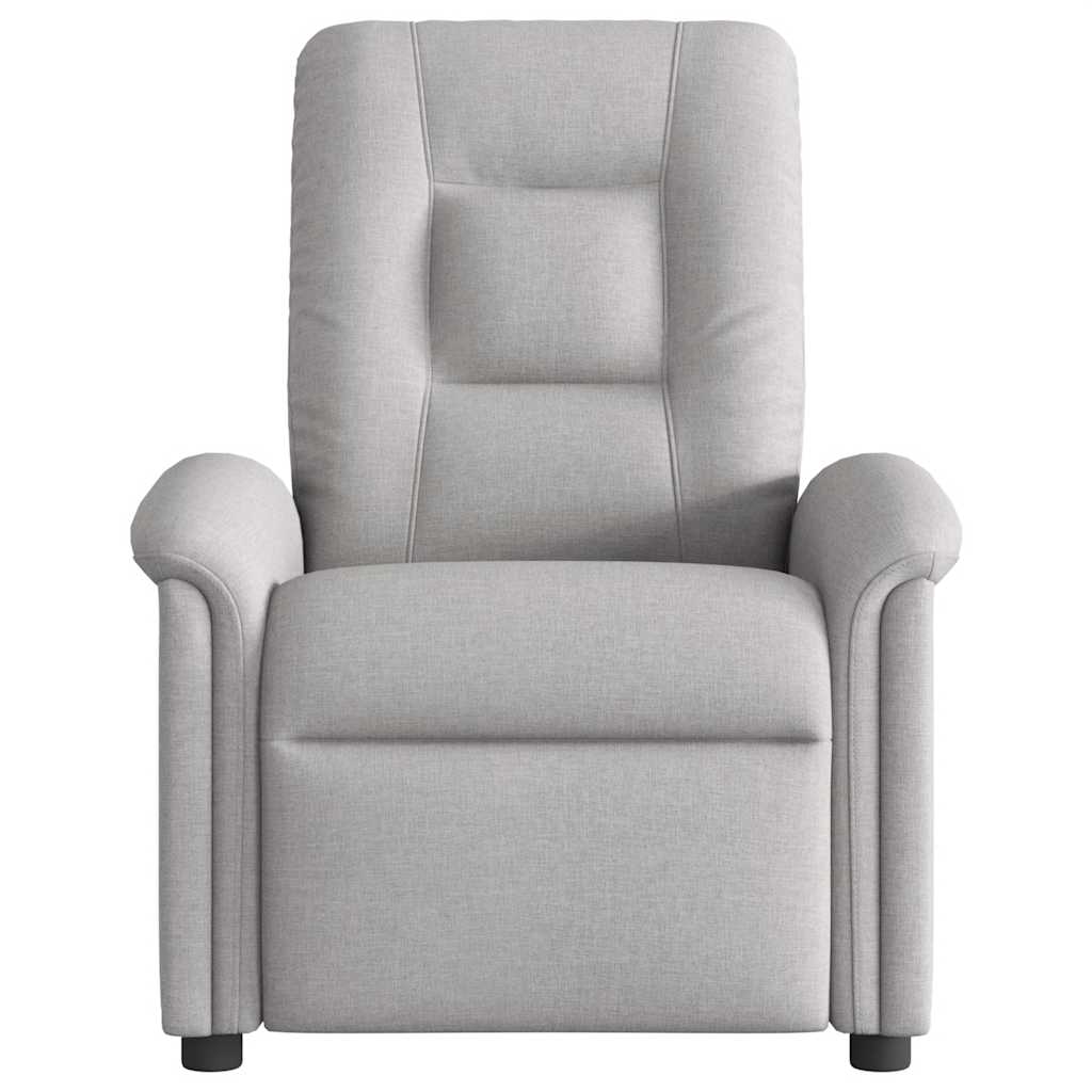 Poltrona Elettrica Reclinabile Grigio Nuvola in Tessuto | homemem39
