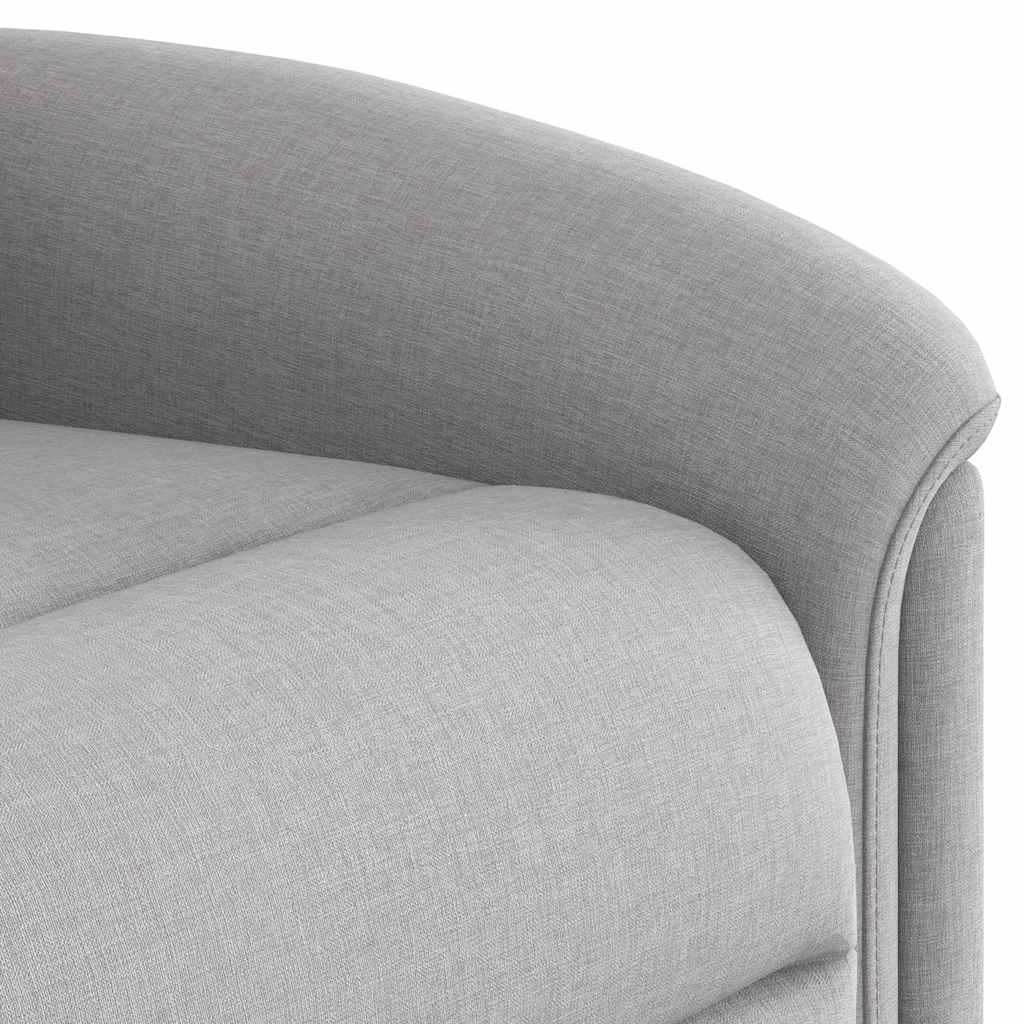 Poltrona Reclinabile Massaggio Elettrica Grigio Nuvola Tessuto | homemem39