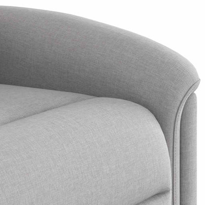 Poltrona Reclinabile Massaggio Elettrica Grigio Nuvola Tessuto | homemem39