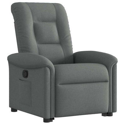 Poltrona Alzapersona Reclinabile Grigio Scuro in Tessuto | homemem39