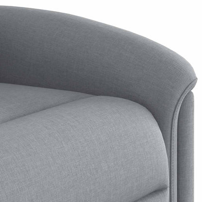 Poltrona Alzapersona Massaggi Reclinabile Grigio Chiaro Tessuto | homemem39