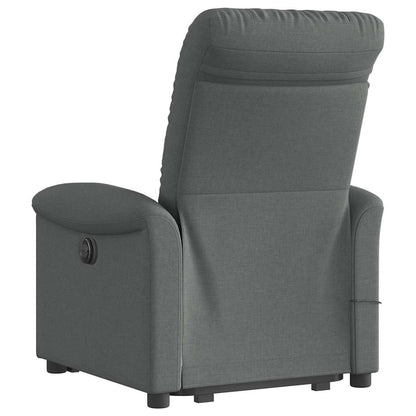 Poltrona Alzapersona Massaggi Elettrica Grigio Scuro Tessuto | homemem39