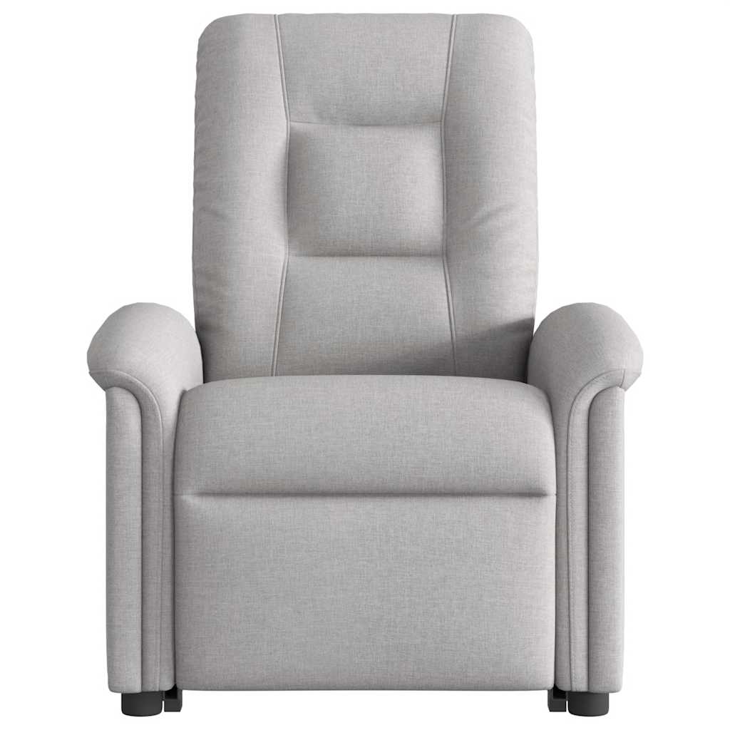Poltrona Alzapersona Massaggi Elettrica Grigio Nuvola Tessuto | homemem39