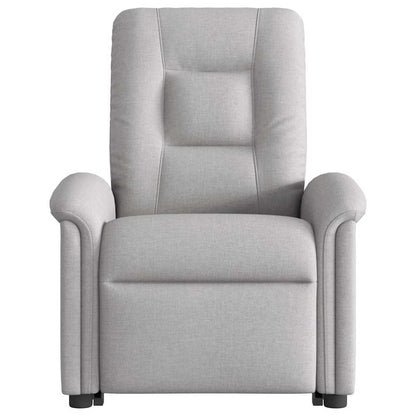 Poltrona Alzapersona Massaggi Elettrica Grigio Nuvola Tessuto | homemem39