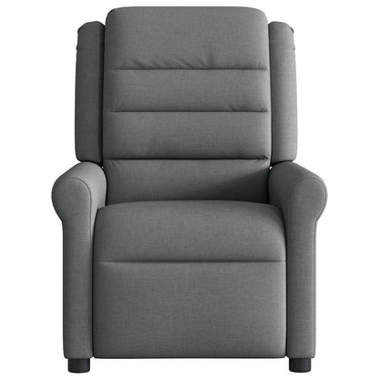 Poltrona Elettrica Reclinabile Grigio Scuro in Tessuto | homemem39