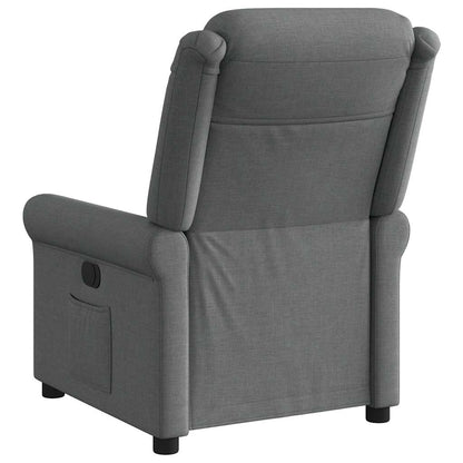 Poltrona Elettrica Reclinabile Grigio Scuro in Tessuto | homemem39