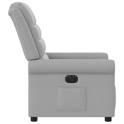 Poltrona Elettrica Reclinabile Grigio Nuvola in Tessuto | homemem39