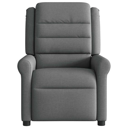 Poltrona Reclinabile Massaggio Elettrica Grigio Scuro Tessuto | homemem39