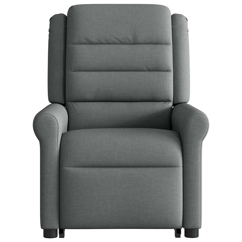 Poltrona Alzapersona Massaggi Reclinabile Grigio Scuro Tessuto | homemem39