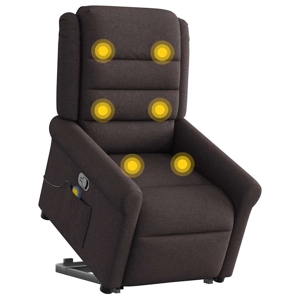 Poltrona Alzapersona Massaggi Reclinabile Tessuto