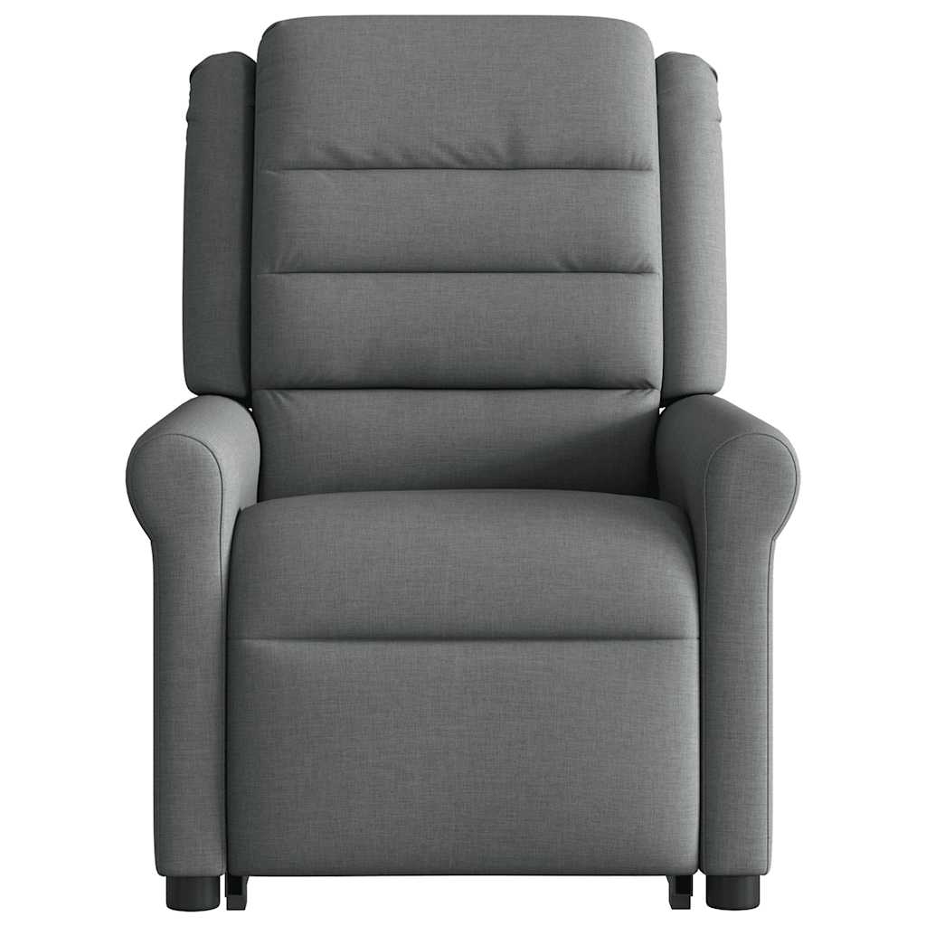Poltrona Alzapersona Reclinabile Elettrica Grigio Scuro Tessuto | homemem39