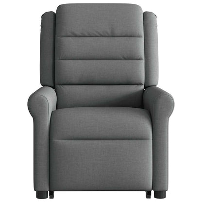 Poltrona Alzapersona Reclinabile Elettrica Grigio Scuro Tessuto | homemem39