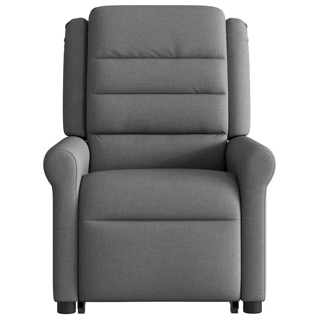 Poltrona Alzapersona Massaggi Elettrica Grigio Scuro Tessuto | homemem39