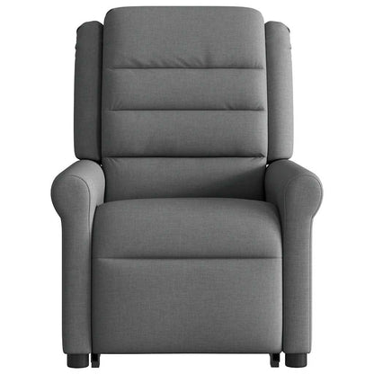 Poltrona Alzapersona Massaggi Elettrica Grigio Scuro Tessuto | homemem39