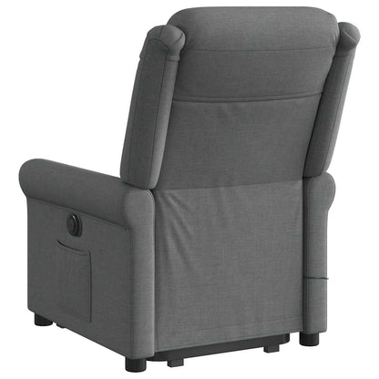 Poltrona Alzapersona Massaggi Elettrica Grigio Scuro Tessuto | homemem39