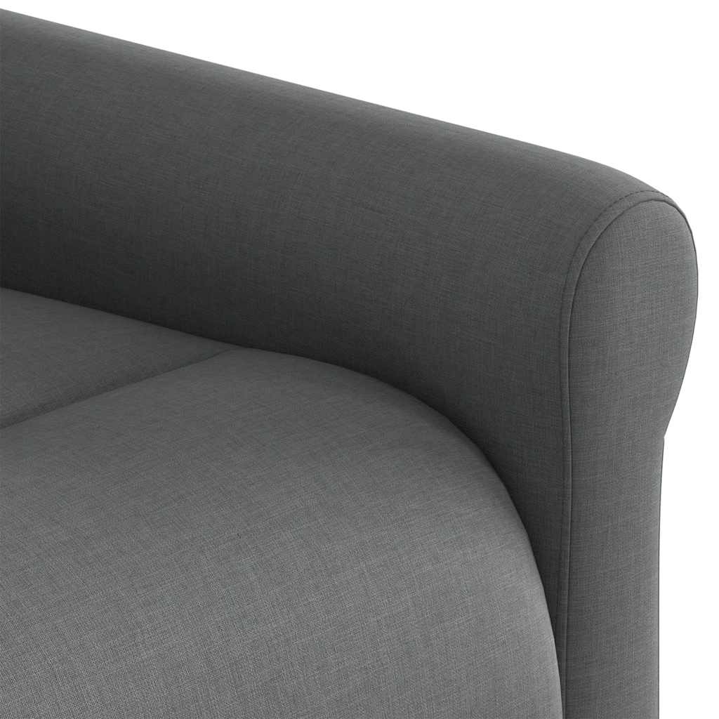 Poltrona Elettrica Reclinabile Grigio Scuro in Tessuto | homemem39