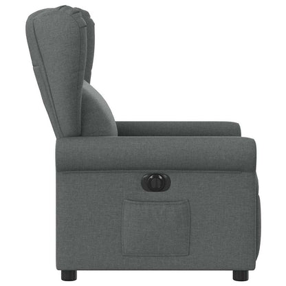 Poltrona Elettrica Reclinabile Grigio Scuro in Tessuto | homemem39