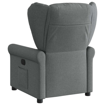 Poltrona Elettrica Reclinabile Grigio Scuro in Tessuto | homemem39