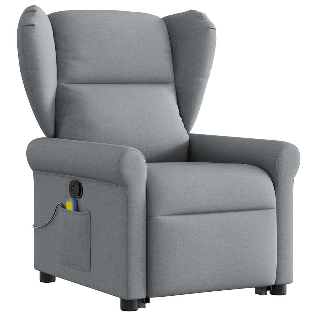 Poltrona Alzapersona Massaggi Reclinabile Tessuto