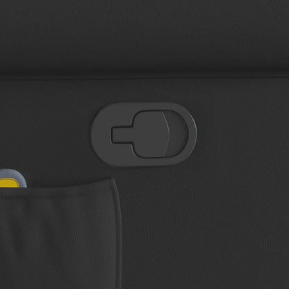 Poltrona Alzapersona Reclinabile Massaggio Nera Similpelle - homemem39