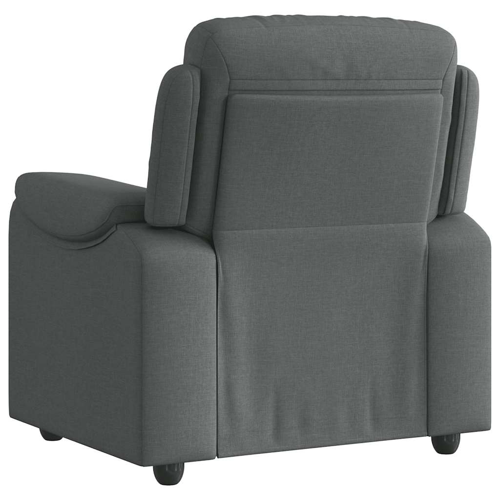 Poltrona reclinabile in Tessuto Grigio Scuro | homemem39