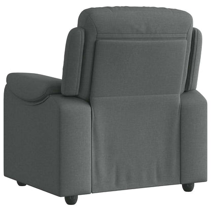 Poltrona reclinabile in Tessuto Grigio Scuro | homemem39