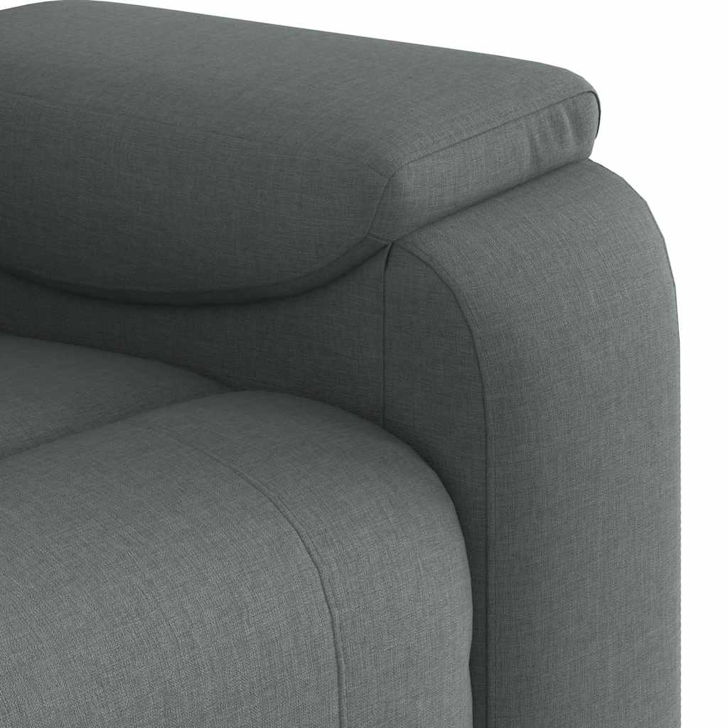 Poltrona reclinabile in Tessuto Grigio Scuro | homemem39