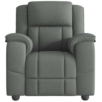 Poltrona reclinabile in Tessuto Grigio Scuro | homemem39