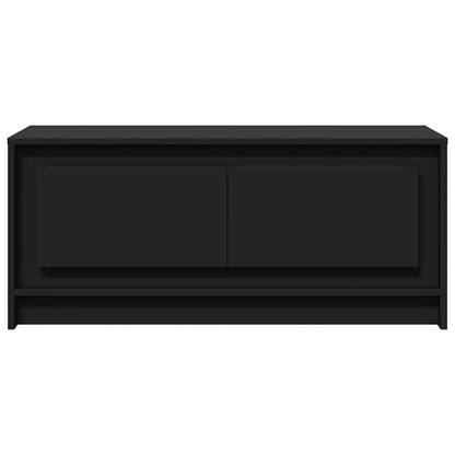 Tavolino da Salotto con Luci LED Nero in Truciolato | homemem39