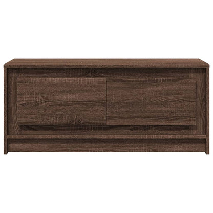 Tavolino da Salotto con Luci LED Rovere Marrone in Truciolato