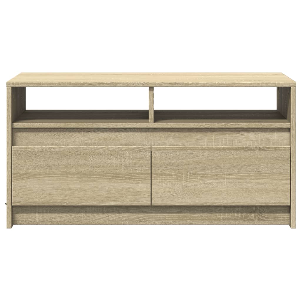 Tavolino da Salotto con Luci LED Rovere Sonoma in Truciolato | homemem39