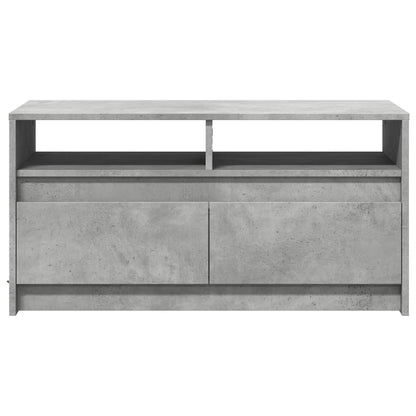 Tavolino da Salotto con Luci LED Grigio Cemento in Truciolato