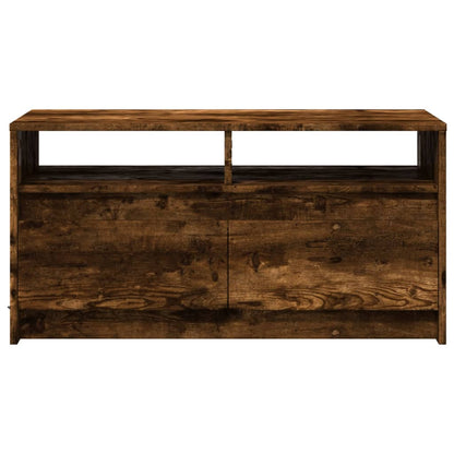 Tavolino da Salotto con Luci LED Rovere Fumo in Truciolato | homemem39