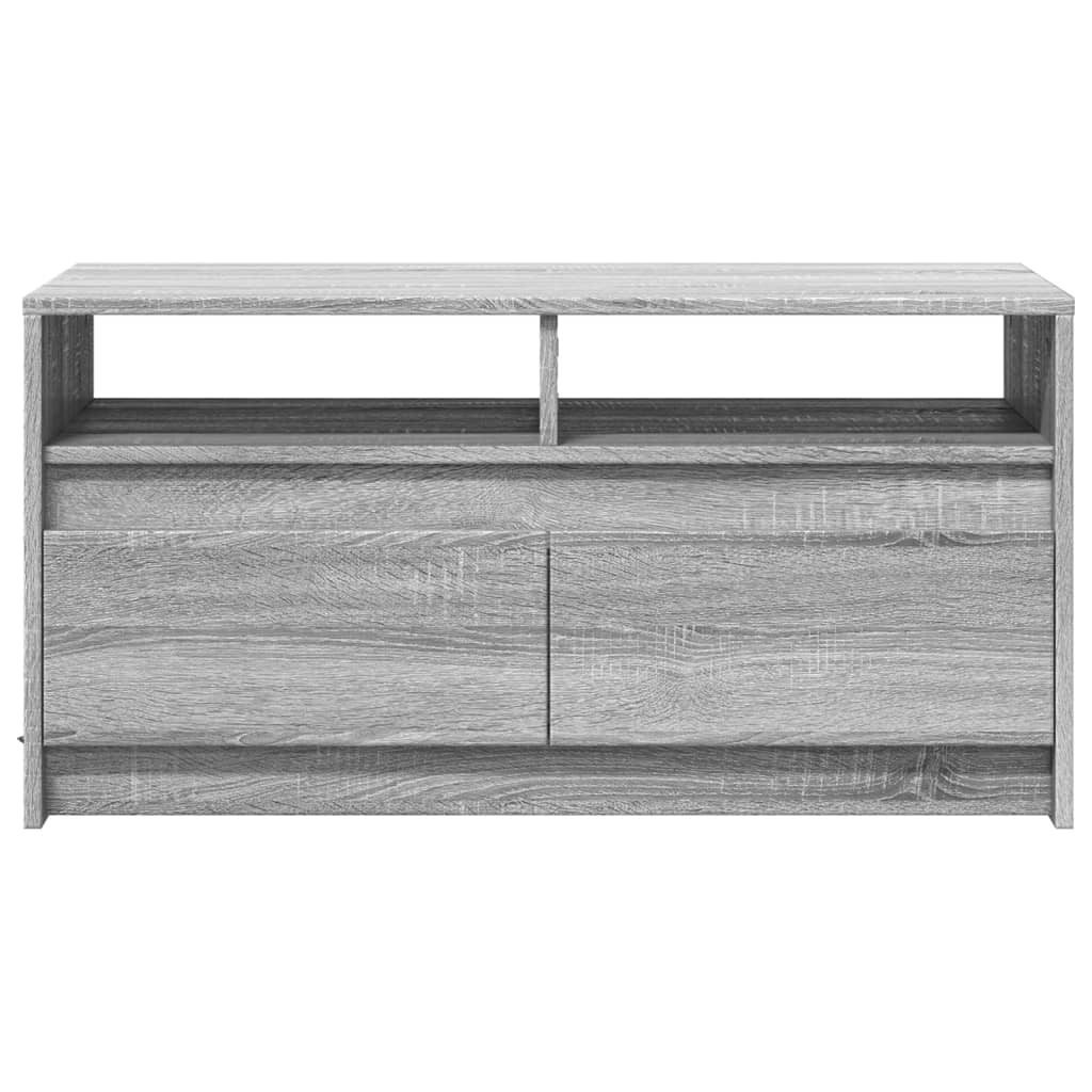 Tavolino da Salotto con Luci LED Grigio Sonoma in Truciolato | homemem39