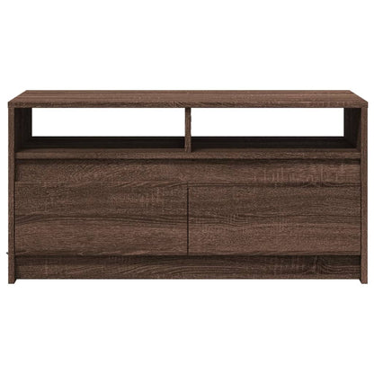 Tavolino da Salotto con Luci LED Rovere Marrone in Truciolato | homemem39