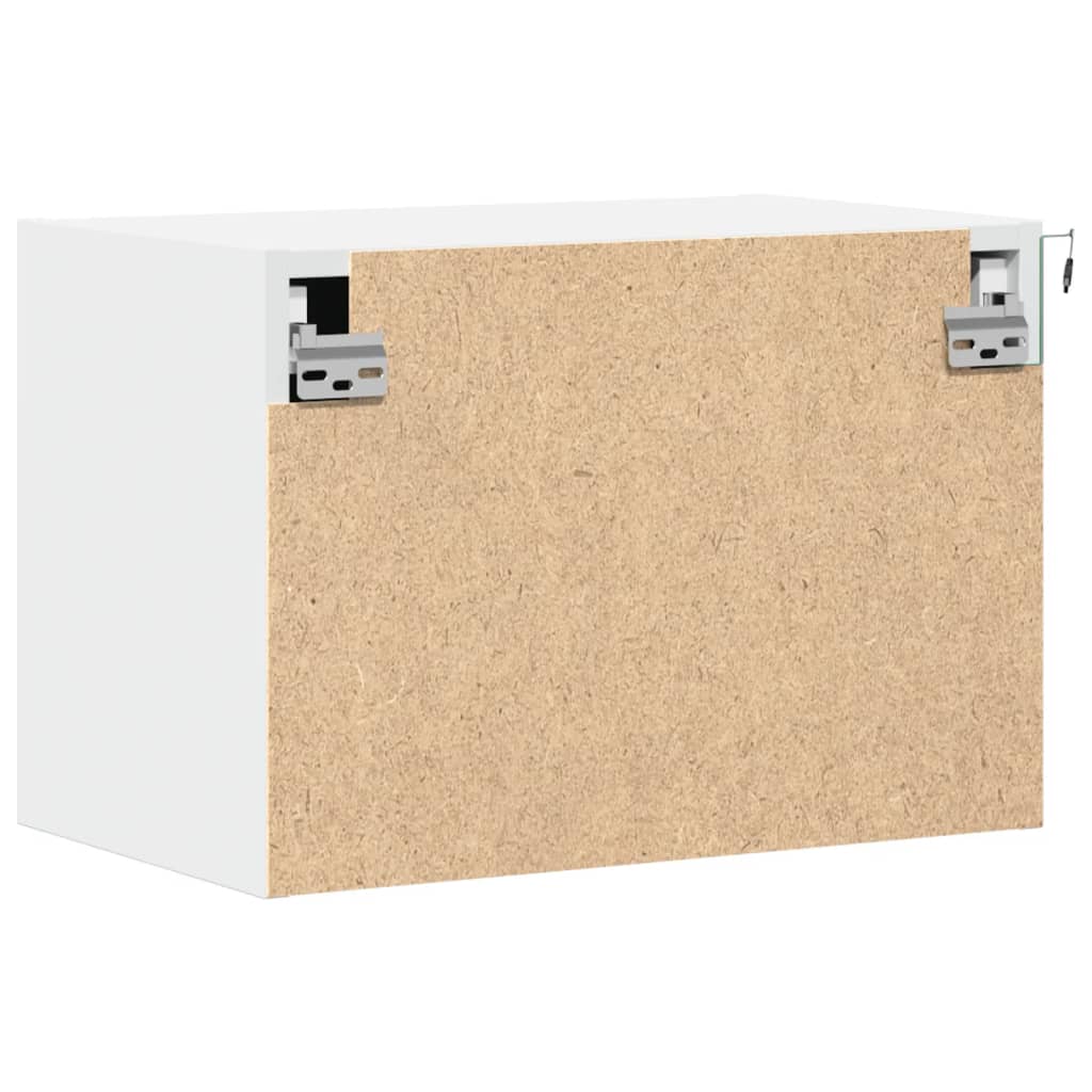 Comodino a Parete con Luci LED Bianco - homemem39