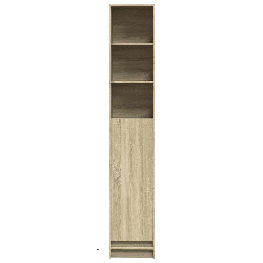 Credenza con LED Rovere Sonoma 36x32,5x200 cm Legno Multistrato - homemem39