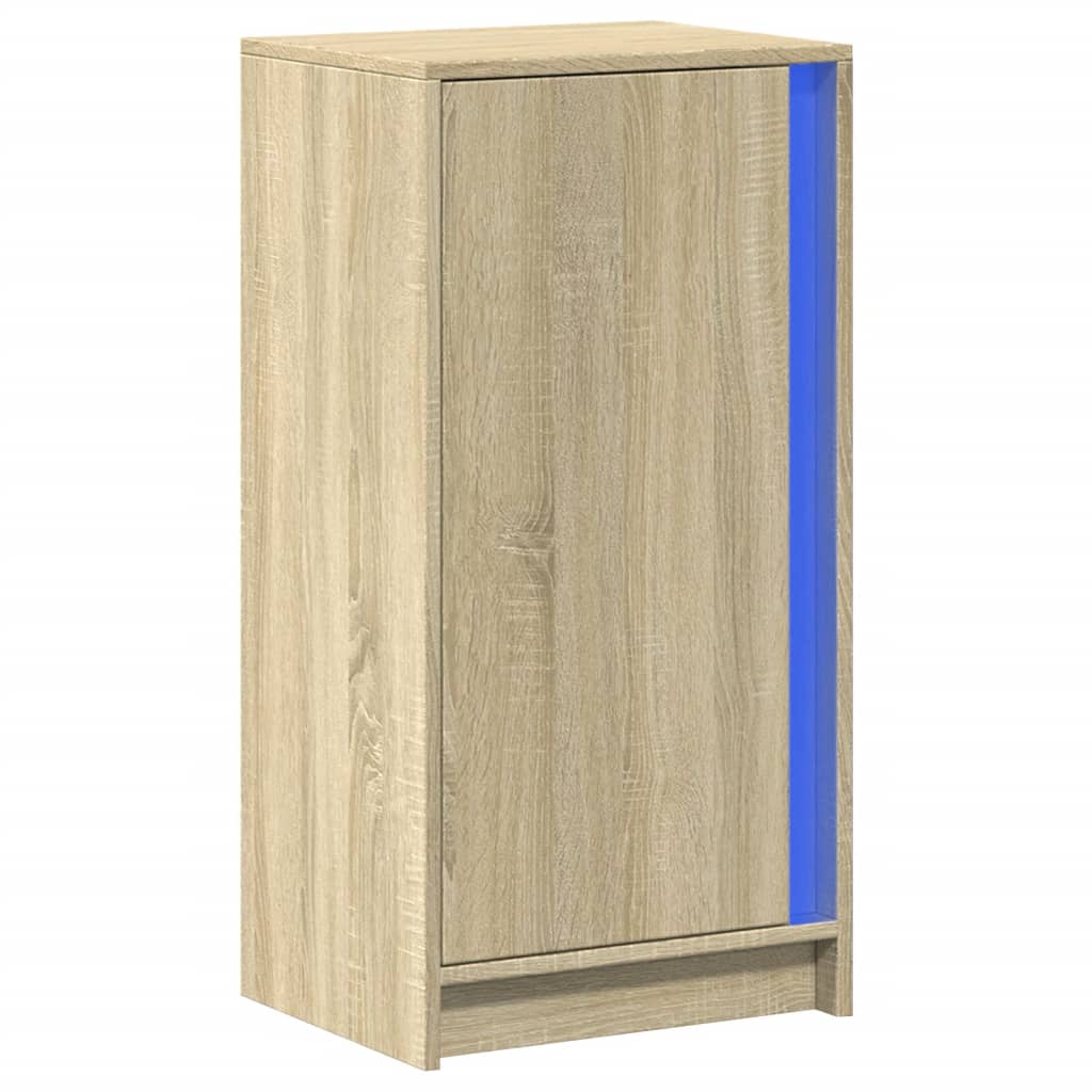 Credenza con LED Rovere Sonoma 42,5x34x85 cm Legno Multistrato - homemem39