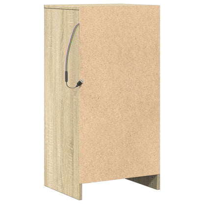 Credenza con LED Rovere Sonoma 42,5x34x85 cm Legno Multistrato - homemem39