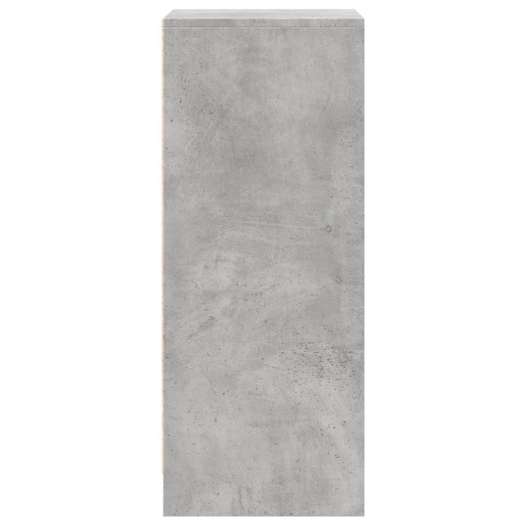 Credenza con LED Grigio Cemento 42,5x34x85 cm Legno Multistrato - homemem39