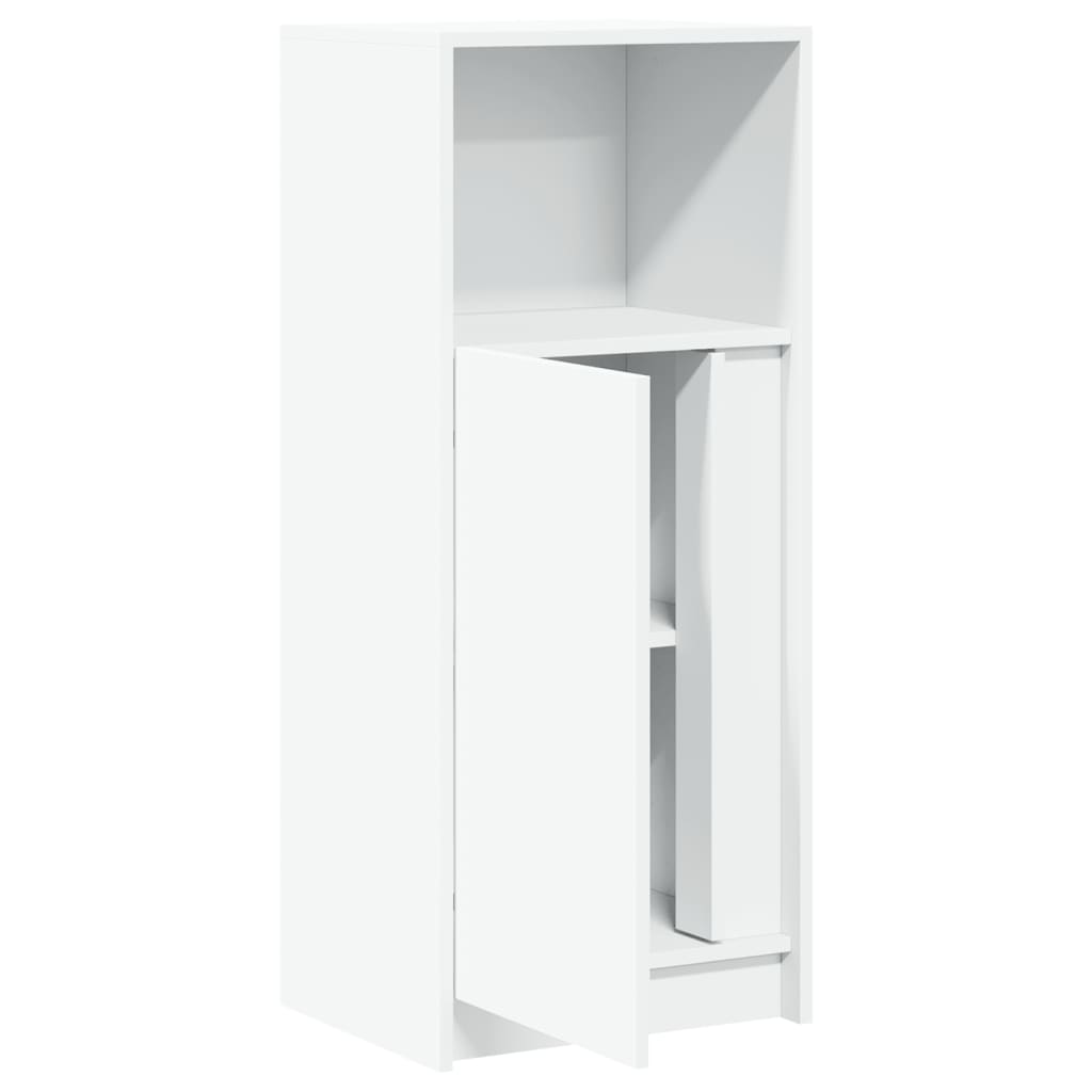 Credenza con LED Bianca 42,5x34x100 cm in Legno Multistrato - homemem39