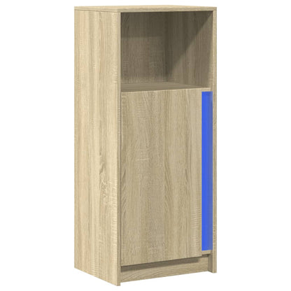 Credenza con LED Rovere Sonoma 42,5x34x100 cm Legno Multistrato - homemem39
