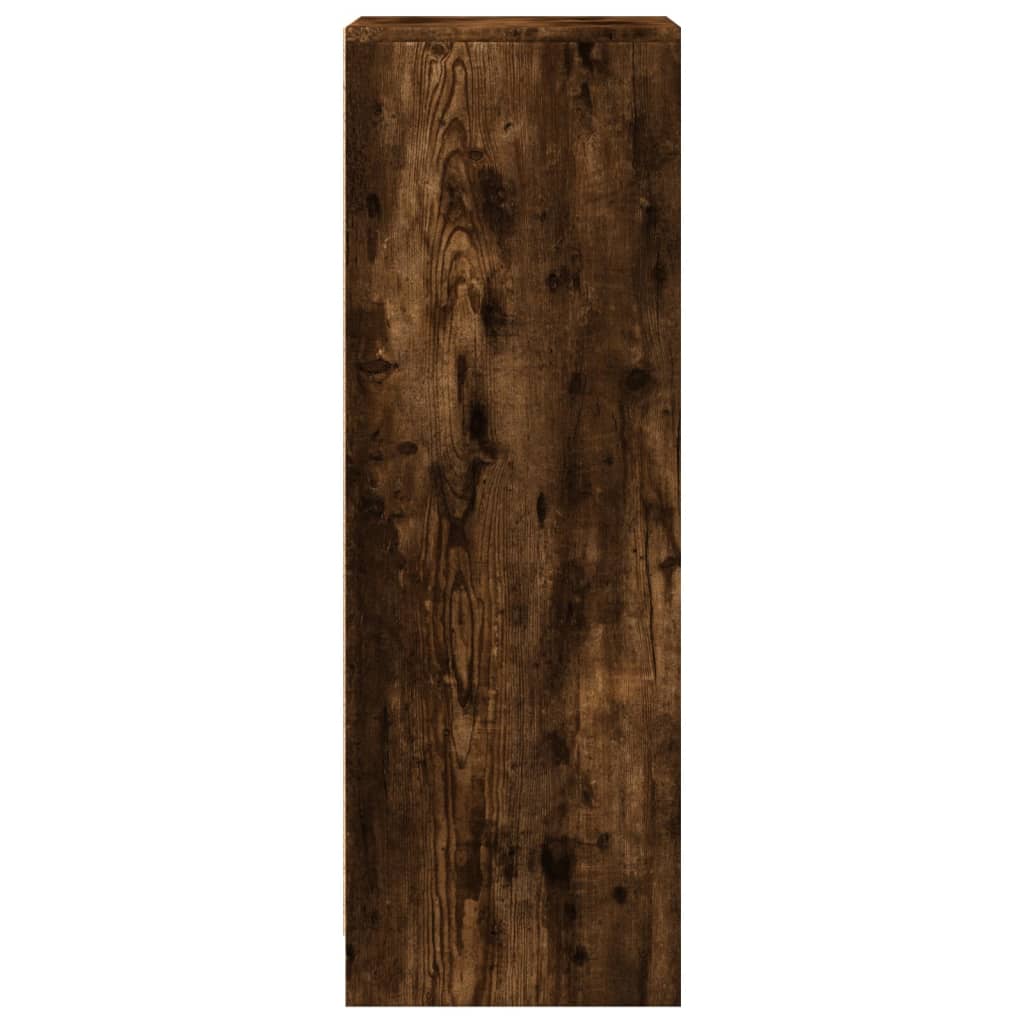 Credenza con LED Rovere Fumo 42,5x34x100cm in Legno Multistrato - homemem39