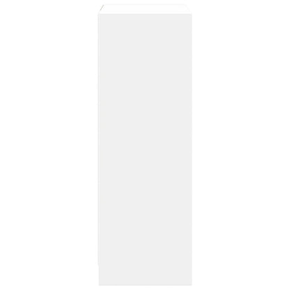 Credenza con LED Bianca 72x34x100 cm in Legno Multistrato - homemem39