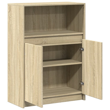 Credenza con LED Rovere Sonoma 72x34x100cm in Legno Multistrato - homemem39