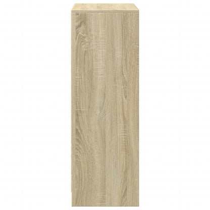 Credenza con LED Rovere Sonoma 72x34x100cm in Legno Multistrato - homemem39